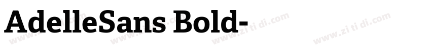 AdelleSans Bold字体转换